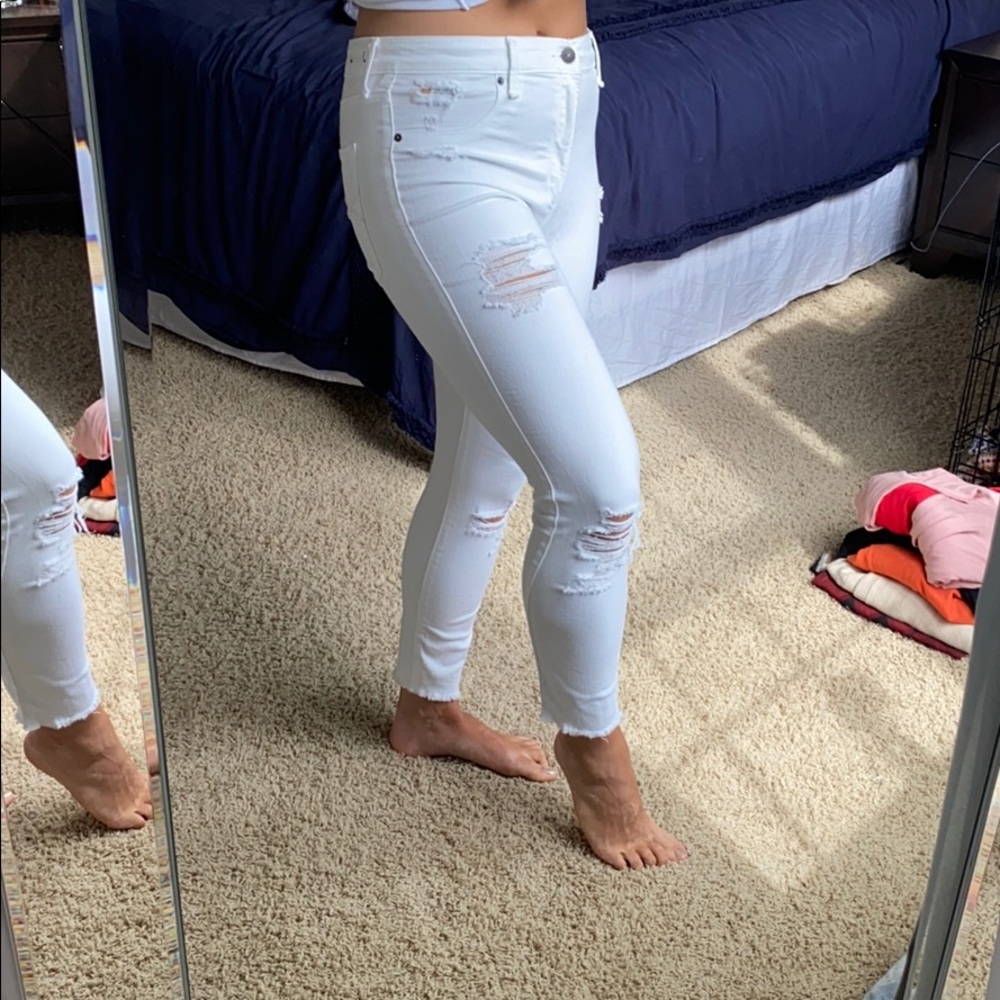 A&F High Rise Ankle Jean